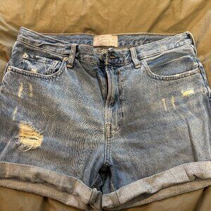 Everlane The Denim Short | Size 29 | Organic Cotton | Distressed High Rise